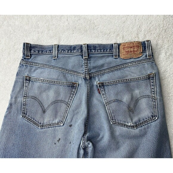 Levis 505 Jeans Men’s 38x30 90s Stonewash Straight Blue Red Tab Denim VTG Retro - Picture 10 of 16